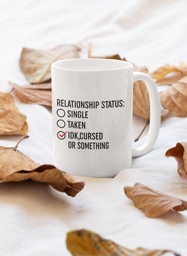 Relationship Status Cursed Or Something Mug-0